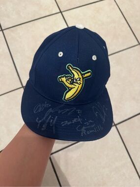 Zephyr Navy Blue Cap with Yellow Banana signed